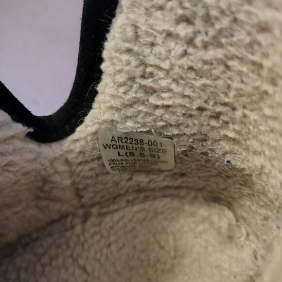 Ariat Booties Boots Womens Size 8.5-9 Black Appaloosa Snuggle Slipper Large - Picture 6 of 7